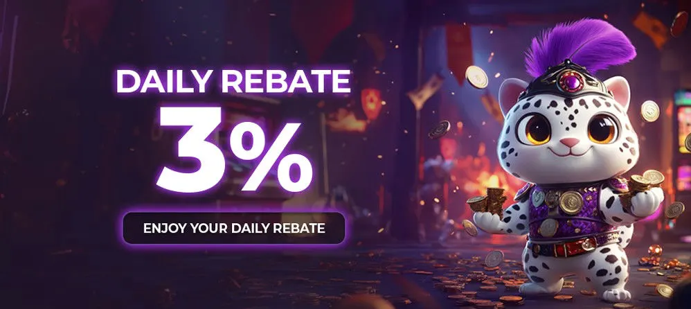 Daily rebate 3% available now.