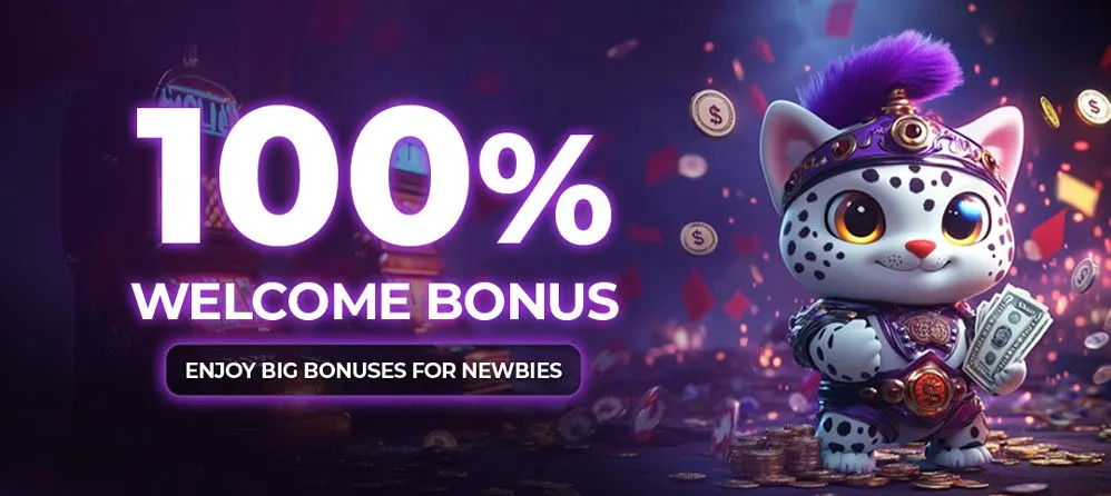 100% welcome bonus for newbies.
